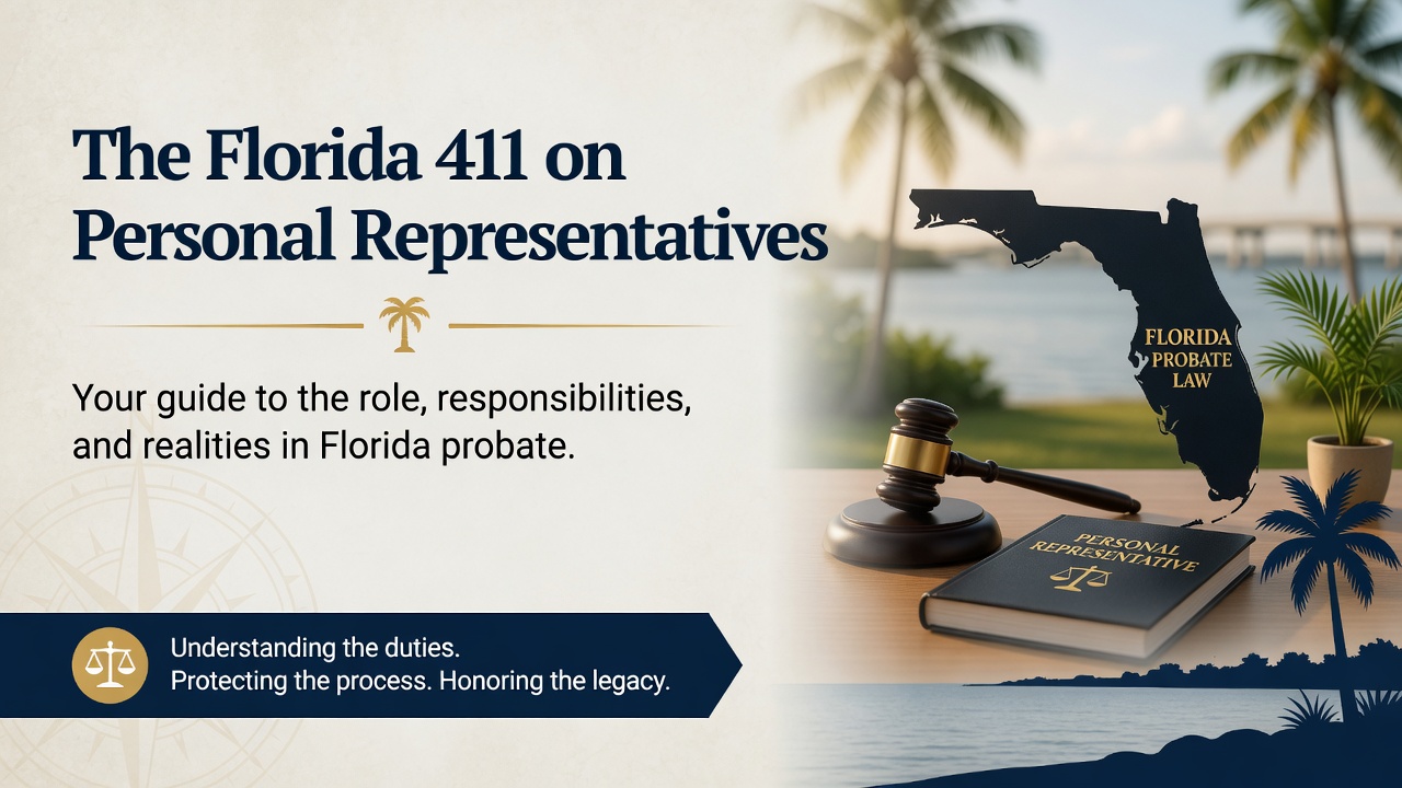 THE FLORIDA 411 ON PERSONAL REPRESENTATIVES